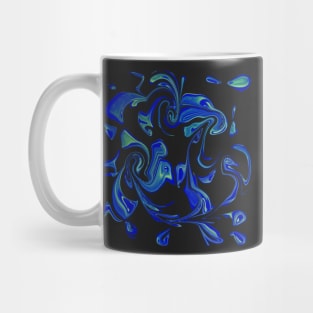 Birds and me, Blue and green Mug